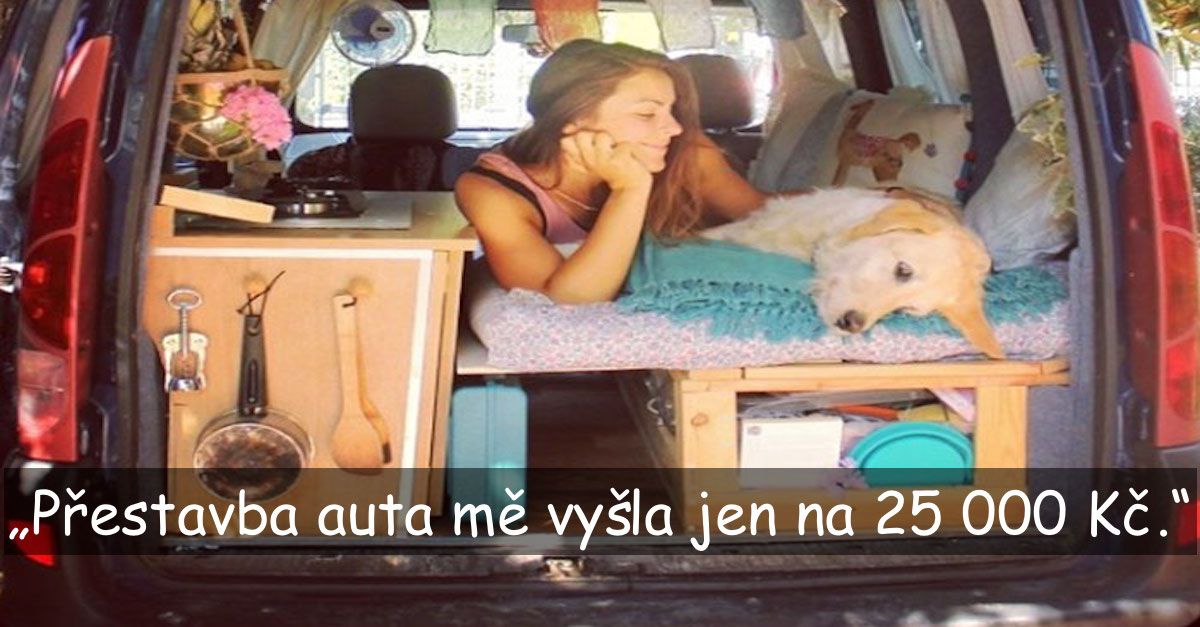 Dokonale proměnila staré auto, aby se svým psem mohla procestovat svět