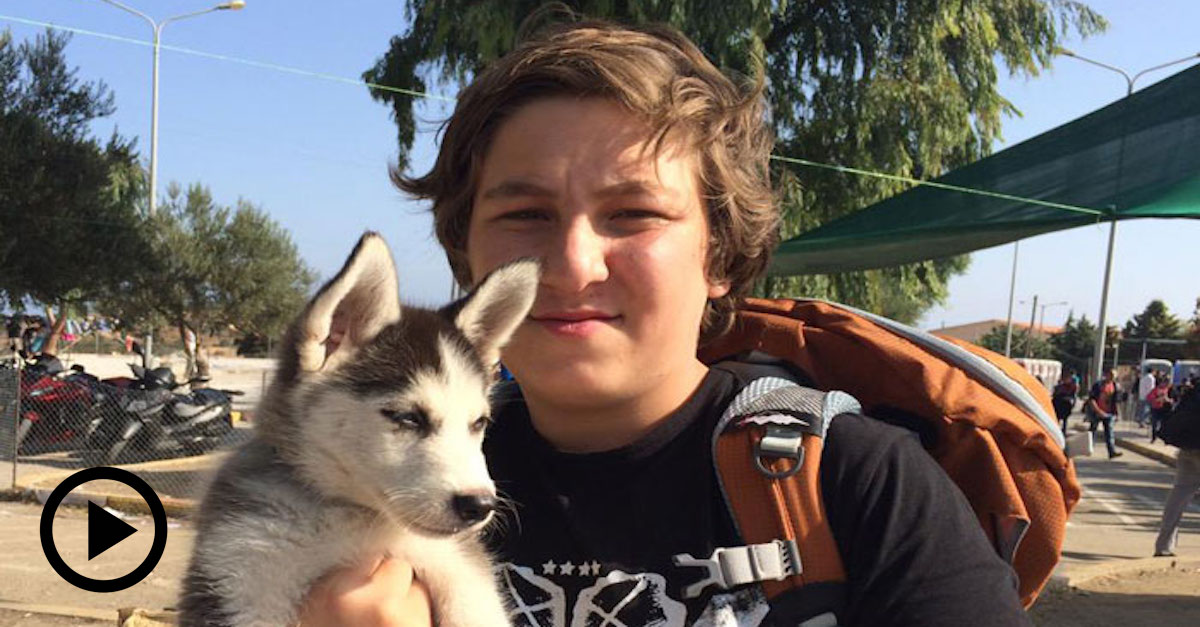 17ti letý chlapec nesl své štěně přes 500 km za novým domovem