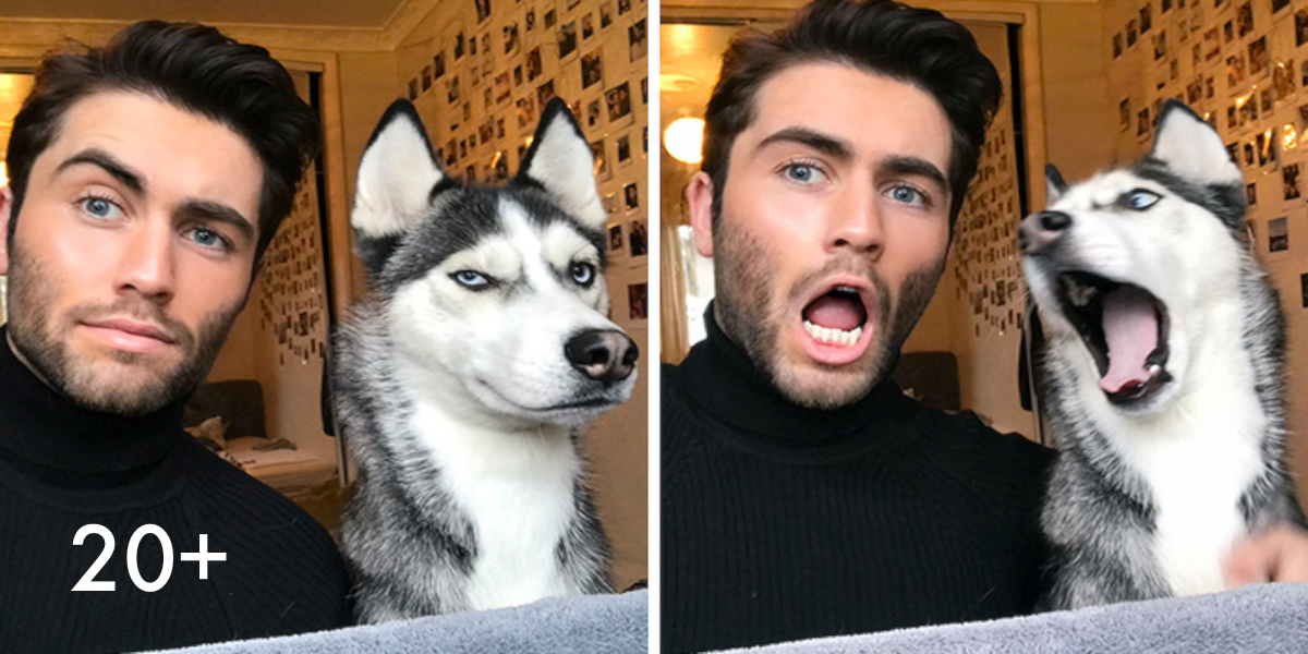 Tenhle muž se svým psem založil rozkošnou internetovou foto-zábavu (20+ obrázků)